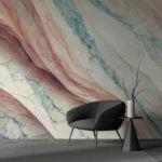 Abstract Desert Oasis Wallpaper