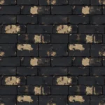 Modern Dining Room with Dark Brick Accent Wall