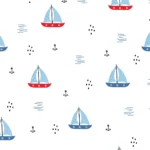 Sailboat Kids Wallpaper – Neutral Tones