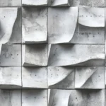 Modern Office with Textured Concrete Accent Wall