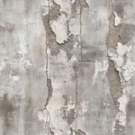 Modern Minimalist Hallway with Textured Concrete Walls