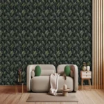 Dark Green Palm Leaves