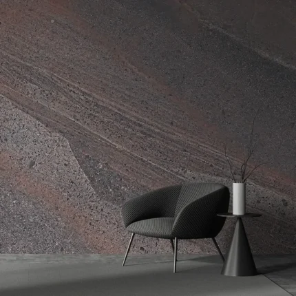 Deep Maroon and Charcoal Stone Texture Wallpaper