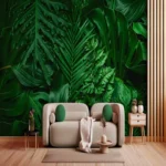 Dense Green Leaf Wall