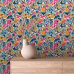 Dynamic Abstract Animal Print Wallpaper