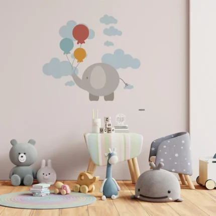 Elephant and Balloons Delight