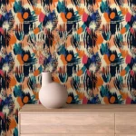 Expressive Brushstroke Rhythm Wallpaper