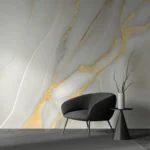 ⁠Gold Vein Minimalist Wallpaper