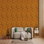 Golden Autumn Leaf Pattern