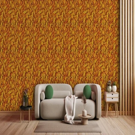 Golden Autumn Leaf Pattern
