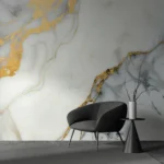 Golden Flow Statement Wallpaper