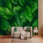 Large Green Leaf Wall