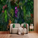 Lush Tropical Greenery Wall