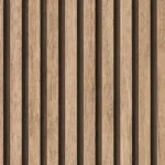 Sleek Slatted Living Room Ambience