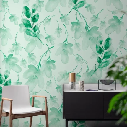 Minty Bloom - Green Floral