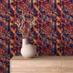 Moody Geometric Wave Wallpaper