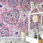 Playful Hearts - Pink & Purple Hearts