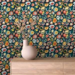 Playful Retro Bubble Wallpaper