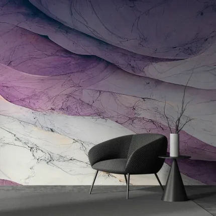 Purple and White Marble Texture