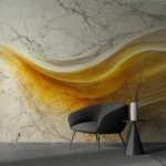 ⁠Radiant Gold Layers Wallpaper