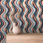 Retro Wave Stripes Wallpaper