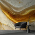 ⁠⁠Rustic Gold Texture Wallpaper