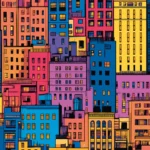 Metro Blocks – 3D Geometric Wallpaper