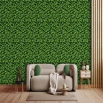 Vibrant Leafy Green Wall Mural