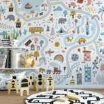 Whimsical Adventure Map Wallpaper